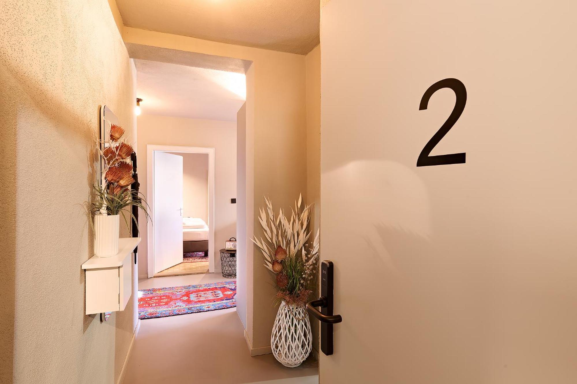 Appartement Xzllenz Kueche Bad S-Bahn Parken Smart-Tv Wellbeing à Neunkirchen am Sand Chambre photo